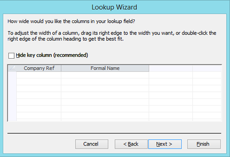 Microsoft Access: Adjusting the appearance of the fields in combo boxes (2010 Version).