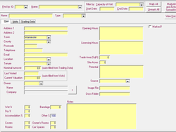 Demo of the main screen from our asset management database