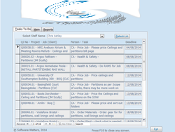 Demo of the front screen from our jobs database