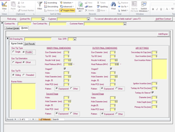 Demo of the main screen from our burners management database