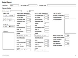 Demo of the standard report from our burners management database