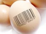 Egg with barcode